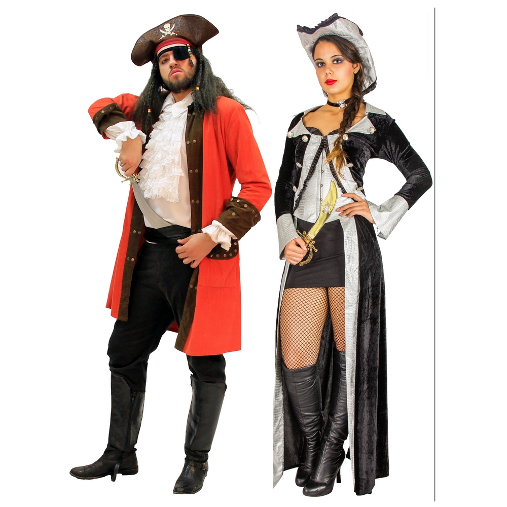 Piratas Sobretudo - Casal - Camarim - Aluguel de Fantasias