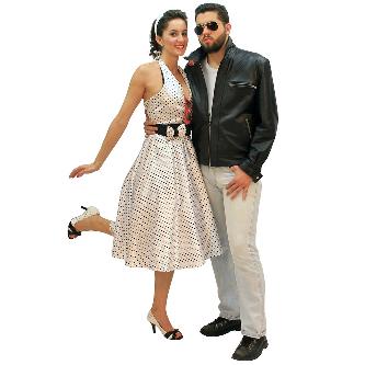 Anos 60 frente nica branco