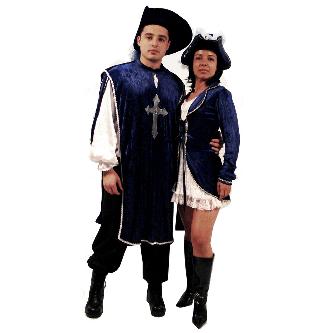 Mosqueteiros azul marinho