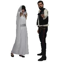 Princesa Leia e Han Solo